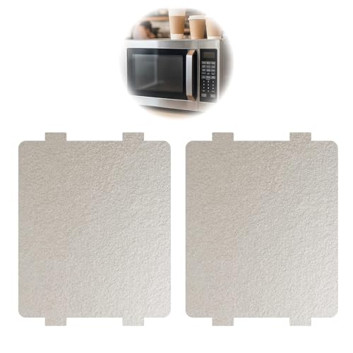 2 Pcs Plaque en mica pour réparation de micro-ondes Kit Universel, 118x99mm - Chaleur Isolation Sûre - Prolonge la Durée de Vie