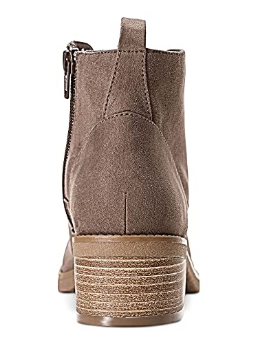 Style & Co. Womens Rizio Suede Almond Toe Ankle Fashion Boots, Taupe, Size 10.02