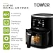 Tower T17174 Vortx Vizion 4L Air Fryer with Digital Control Panel, 6 Pre-sets, 60 Minute Timer, Shake Reminder, 1300W, Black