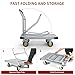 YITAMOTOR 2000 LBS Heavy Duty Platform Truck Push Cart Dolly, Foldable Large Flatbed Cart with 6