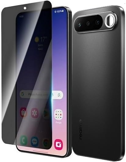 Image of Privacy For Realme 16 5G Tempered Glass /Anti-Spy Anti-Scratch Screen Protector /Easy Self Installation /Case Friendly (Fingerprint is Not Working) -1Pack|Black