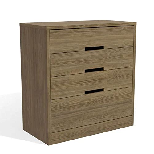 Cômoda Kappesberg S824 3 Gavetas e 1 Gavetão Nogueira