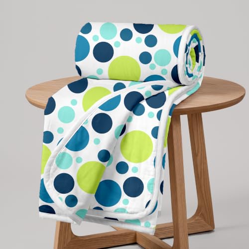 Image of Divine Casa 120 GSM Cotton Printed Soft Lightweight Winter Dohar,AC Blanket,for Single Bed Size (43 x 86 inches, Blue Grotta)| TC - 120