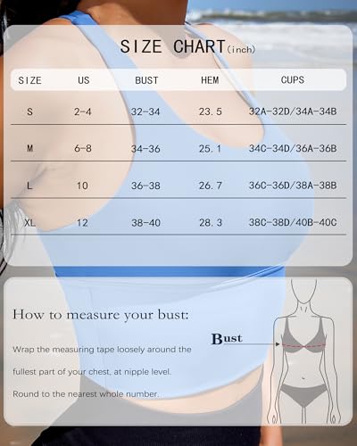 Image of XUNYU Sports Bras for Women High Support Longline Workout Tank Tops Built in Bra Padded Strappy Yoga Crop Top Cross Gym