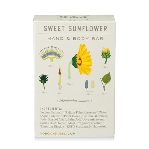 Image of KOBO Plant the Box Sweet Sunflower Bar Soap (7 oz)