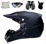 【CROSS HELM SET】 Nagelneu im Kasten, kommt mit motocross brille, Handschuhe, maske und motorrad netz.(5 Stück)