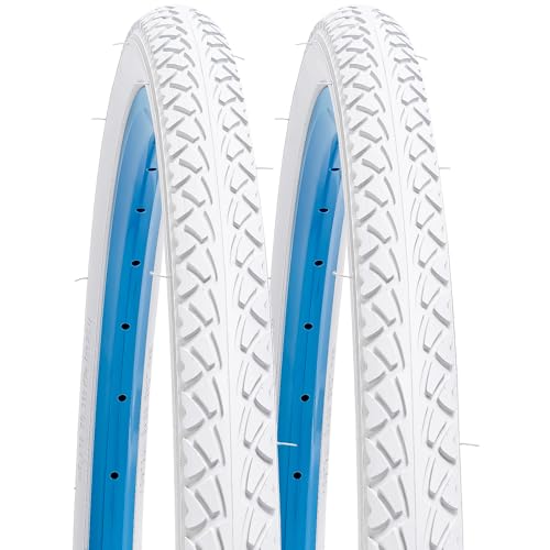 Pneus vélo 26x1.50 YUNSCM blancs 36-559 pour cyclisme urbain et route