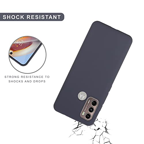 Image of SPRIG Compatible with Motorola G60 Liquid Silicone Premium Back Cover Drop Tested Shock Proof Mobile Case for Men, Women, Boys and Girls with Camera Protection (Charcoal Grey)