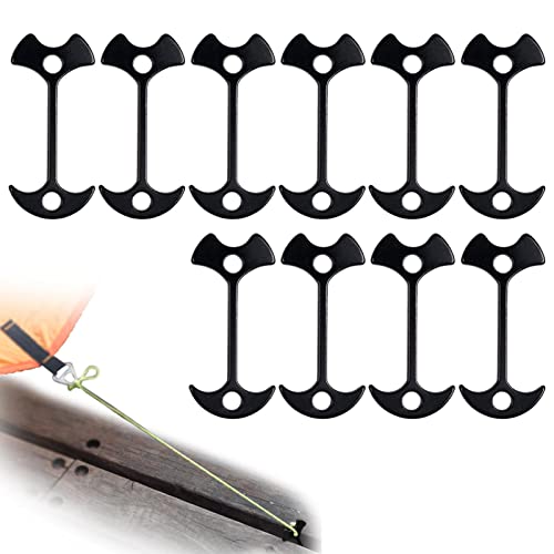 Limily 10 Stück Fischgräten-Zeltheringe | Fishbone Nail Wind Rope Buckle für Zelt Wandern Camping - Verlängern Zeltheringe Campingzubehör Bbtoo Cover
