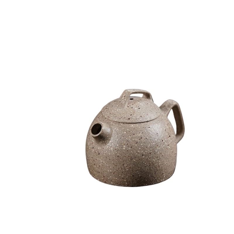 Teiere Teiere in Argilla Viola da 130 ml Pentola Fatta a Mano Minerale Grezzo Sabbia Grossa Giada Bianca Segmento Fango Bollitore Set da tè Cinese Zisha Teiera