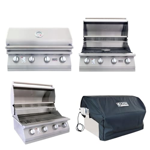 Lion Premium Grills BBQ Gas Grill Bundle 32 Inch Grill Package 1