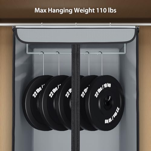 Univivi Garment Bags for Hanging Clothes, Large Clothes Storage Bags Closet Organizer with Clear Window, Premium Hanging Garment Storage Bag for Suits, Coats, Dresses, 54", 2-Pack3