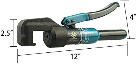 Muzata Custom Hydraulic Hand Crimper Tool for Stainless Steel Cable Railing Fittings for 1/8" Cable –Wire Swaging Tool-45 Ton and Stainless Steel Cable Cutter CK12,Series CT1