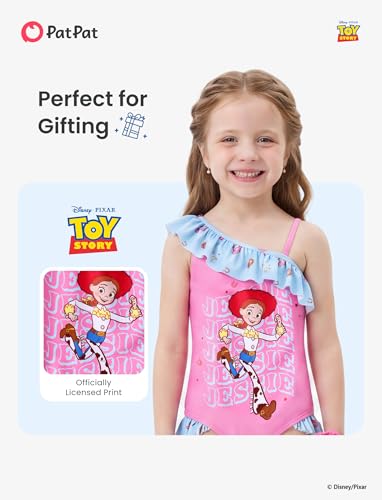 Image of Disney Stitch Frozen Marvel Minnie Mouse Girls Swimsuits Ruffle One Piece Bathing Suits UPF 50 Swimwear Quick Dry Size 2-13Y