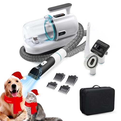 S7 Pet Vacuum Brush for Shedding Grooming,Pet Grooming Kit and Vacuum,1.5L Large Capacity,5 Proven Tools for Dogs, Cats & More,Perfect for Pet Grooming