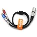 Tisino DISINO Dual RCA to XLR Male Y Splitter Patch Cable, Unbalanced 2 RCA/Phono Plug to 1 XLR Splitter Duplicator Lead Y-Cable Adapter -5feet/1.5m
