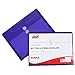 JAM PAPER Plastic Envelopes with Button & String Tie Closure - Letter Booklet - 9 3/4 x 13 - Assorted Primary Colors - 6/Pack