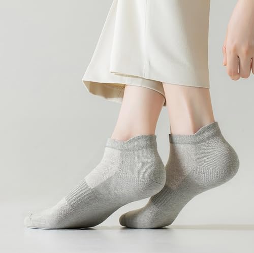 Image of 12-20 Pairs Athletic Ankle Socks for Women Breathable Low Cut Running Cushioned Moisture Wicking for Sport Traveling