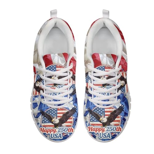 Image of GIFTPUZZ Mens Lace Up Athletic Trainers Running Sneakers Wedge Breathable Gym Lightweight Sports Tennis Shoes