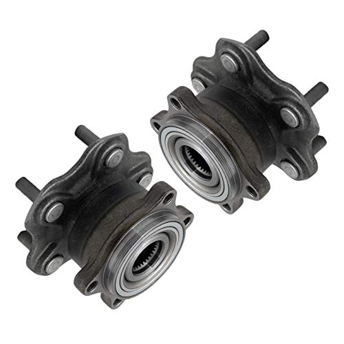 Image of TRQ Rear Left and Right Wheel Bearing and Hub Assembly Set 2 Piece Compatible with 2003-2008 Infiniti FX45