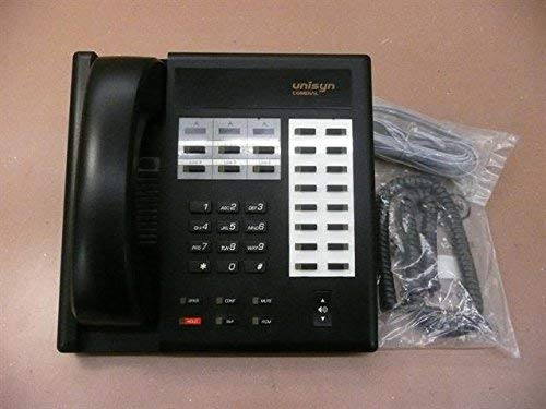 Teléfono electrónico Comdial Uniysn 1122X-FB 22 botones negro
