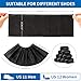 HUADYMEET Shoe Covers Disposable Non Slip For Indoors 100Pack(50 Pairs) Waterproof Shoes Protector Cover Durable Boot Booties Covers Fits up to size 11 US Men and 13 US Women,Large,Black