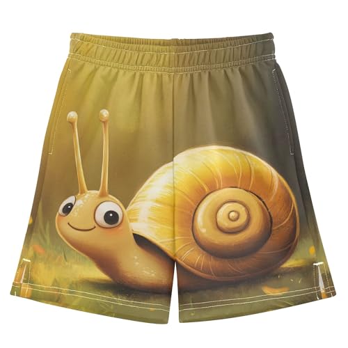 YYZZH Cute Snail Baby Boy Casual Shorts Athletic Shorts Pants with Pockets Multi