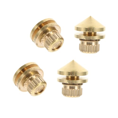 Balacoo Elevate Your Home Audio: Copper Speaker Spikes Anti-Vibration Easy Installation Speaker Holders