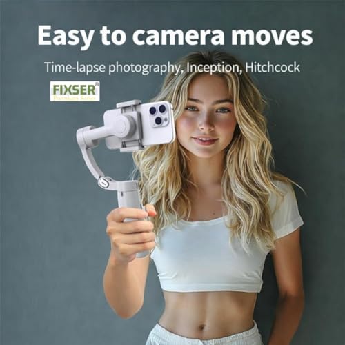 Image of M1 Gimbal Stabilizer for iPhone, Android, Built-in Face Tracking Feature, Ultra-Light, Fixser Gimbal,Active-Track 7.0,One-Tap Edit,Phone Mode Vlogging Stabilizer YouTube Video