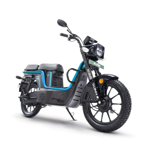 Image of E-Luna X3 Pro Electric Scooter with Charger - Ocean Blue - Ex-Showroom