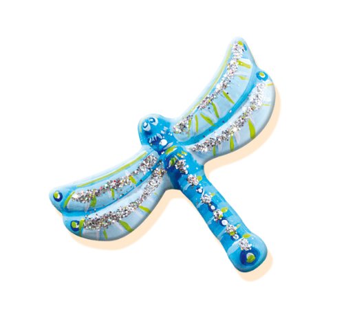 SES Glitzerschmetterlinge gießen Gips-& Mal-Set, BlauPinkRotViolettWeißGelb – Bild 3