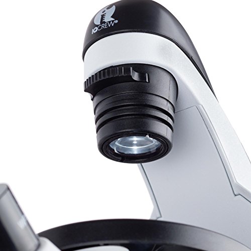 IQCrew IN50C-PS25-WM STEM Science Discovery 40X-500X Inverted Microscope with 25 Prepared Slides, and Microscope Book for Students and Kids 5 41Nm GcQCVL
