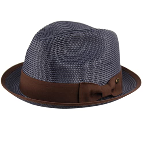 Epoch hats company Men's Premium Straw Porkpie Fedora Hat