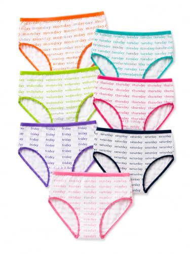 Image of TuddyBuddy Girl's 100% Cotton Graphic Prints Briefs /Panty /Underwear /Panties, Multicolor