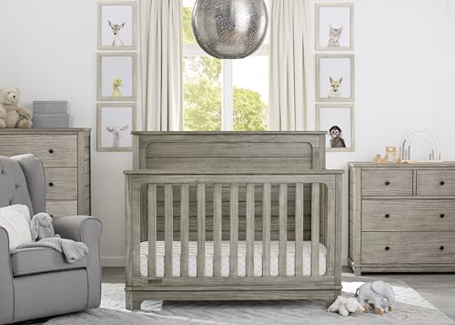 Delta-Children-Simmons-Kids-Slumbertime-Monterey-4-in-1-Convertible-Crib-Rustic-White Delta Children Simmons Kids Slumbertime Monterey 4 in 1 Convertible Crib Rustic White
