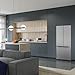 KoolMore KM-RERFDSS-18C 30-Inch and 18.5 cu. ft. Counter Depth French Refrigerator with Three Doors and Deep Freezer in Stainless-Steel, Silver