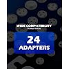 Orion Motor Tech 35 Piece Disc Brake Caliper Tool Kit, Heavy Duty Brake Caliper Compression Tool Kit for Brake Pad Replacement, Brake Piston Caliper Compressor Tool with 24 Adapters Fits Most Vehicles