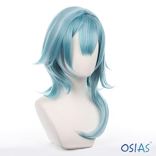 Eula Cosplay Wig Game Genshin Impact Cosplay Wig, turquoise - Image 3