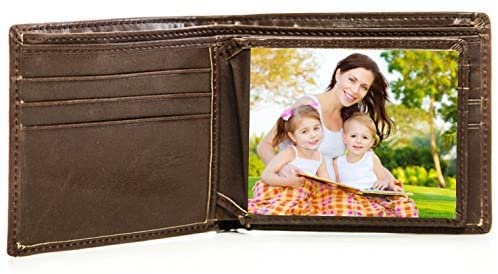 Swanky Badger Personalized Mens Wallet - The Perfect Mens Gift, Boyfriend Gift, Father's Day Gift Or Groomsmen Gift - Personalized Gifts For Men: A Bifold Wallet With Id Sleeve And Coin Pocket #TOP2