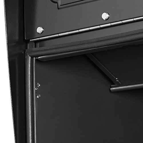 Architectural Mailboxes 6200B-10 Oasis Classic Locking Post Mount Parcel Mailbox With High Security Reinforced Lock,Black,18.00 X 15.00 X 11.50 Inches #TOP4