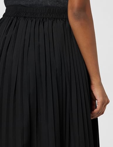 Image of Styli Women Polyester Accordion Pleated A-Line Midi Skirt | Stylish Casual Skirt for Women | Comfortable Office & Everyday Wear | Perfect for Travel, Party & Outfits