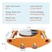 Machine Skate 6T/4PCS, Heavy Duty 17637LBS Machinery Skate Dolly, Machinery Moving Skate Dolly with 360° Rotation Cap and Directional Rollers, for Warehouse Industrial Moving Equipment, Orange