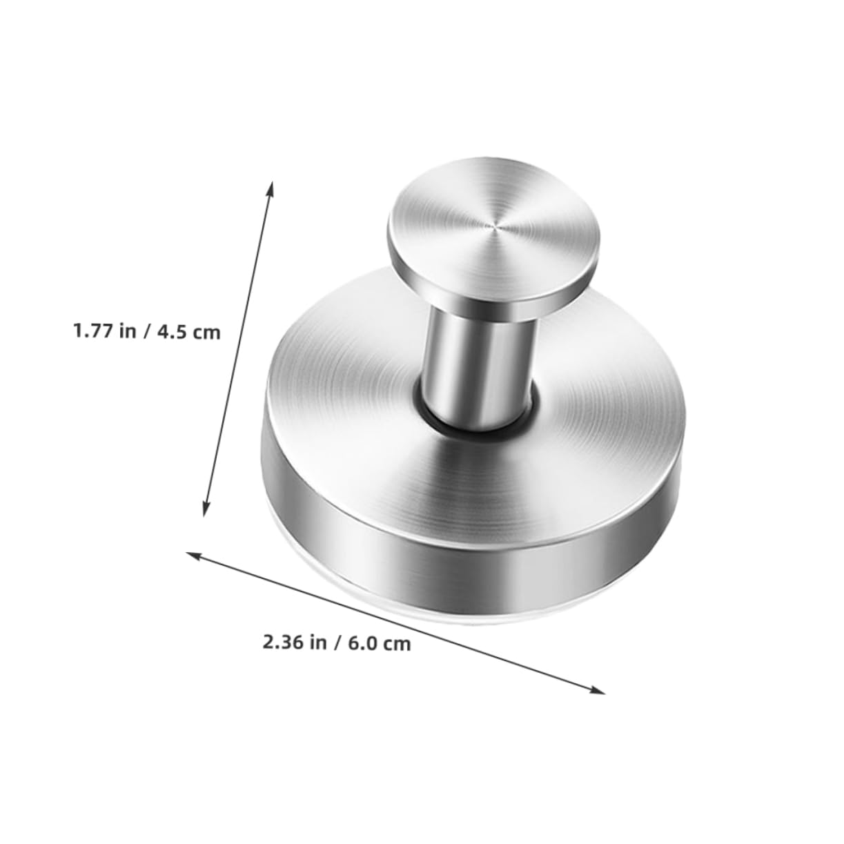 VILLCASE 2pcs Stainless Steel Kitchen Towel Hooks Silver Coat Hanger Suction Towel Hook Bathroom Hooks for Shower