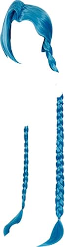 Mingchuan Peluca de cosplay Ywailisi para League of Legends Jinx