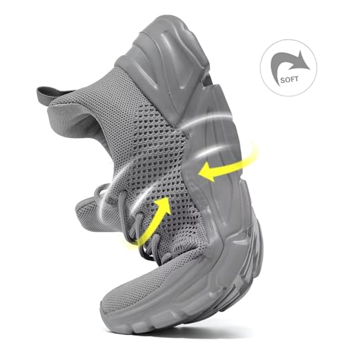 Image of Wrezatro Men's Slip on Walking Shoes Ultra Light Breathable Non Slip Running Shoes Casual Fashion Sneakers Mesh Workout Sports