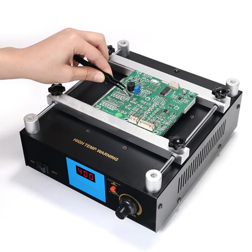 110V 450W Soldering Hot Plate, PCB Preheater Station for SMD BGA Soldering, Heat Fast Microcomputer Electric Hot Plate Preheat Soldering Preheat Welder Hotplate, Rework, Reflow