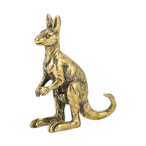 DXEHSEUY Scultura a forma di canguro, in bronzo, per ufficio, camera da letto, decorazione domestica