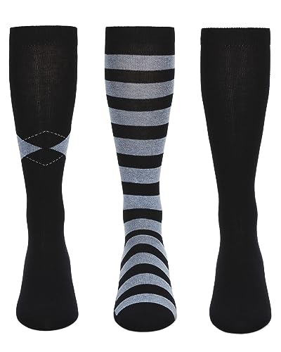 MeMoi Girl's 3 Pair Pack Soft Stripe Knee High Socks3