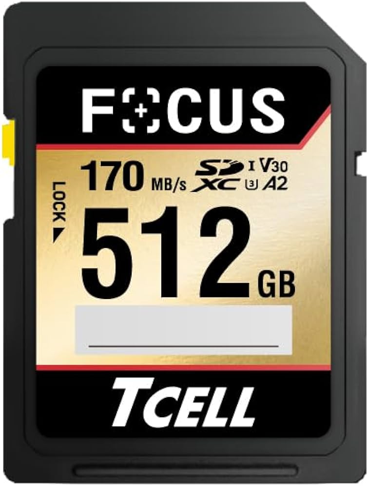 Amazon | TCELL FOCUS 台湾製 SDカード 512GB A2 SDXC UHS-Iメモリー