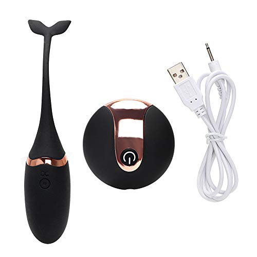 Gaogoo Tadpole em forma de USB carregador sem fio controle remoto Fun Teasing Touch Fishtail preto